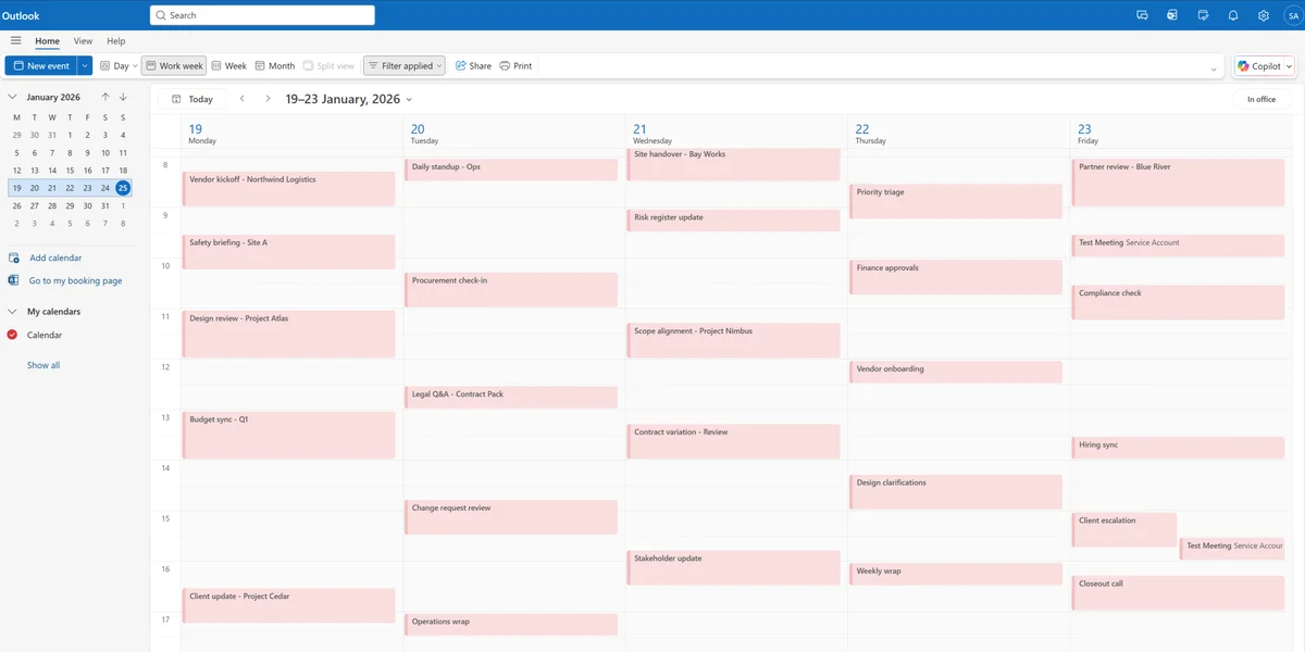 Calendar before Stream